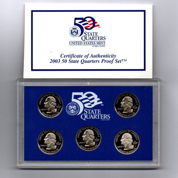 2003-S&P State Quarter Sets.... Uncirculated... In Original US Mint Packaging - Picture 2 of 4